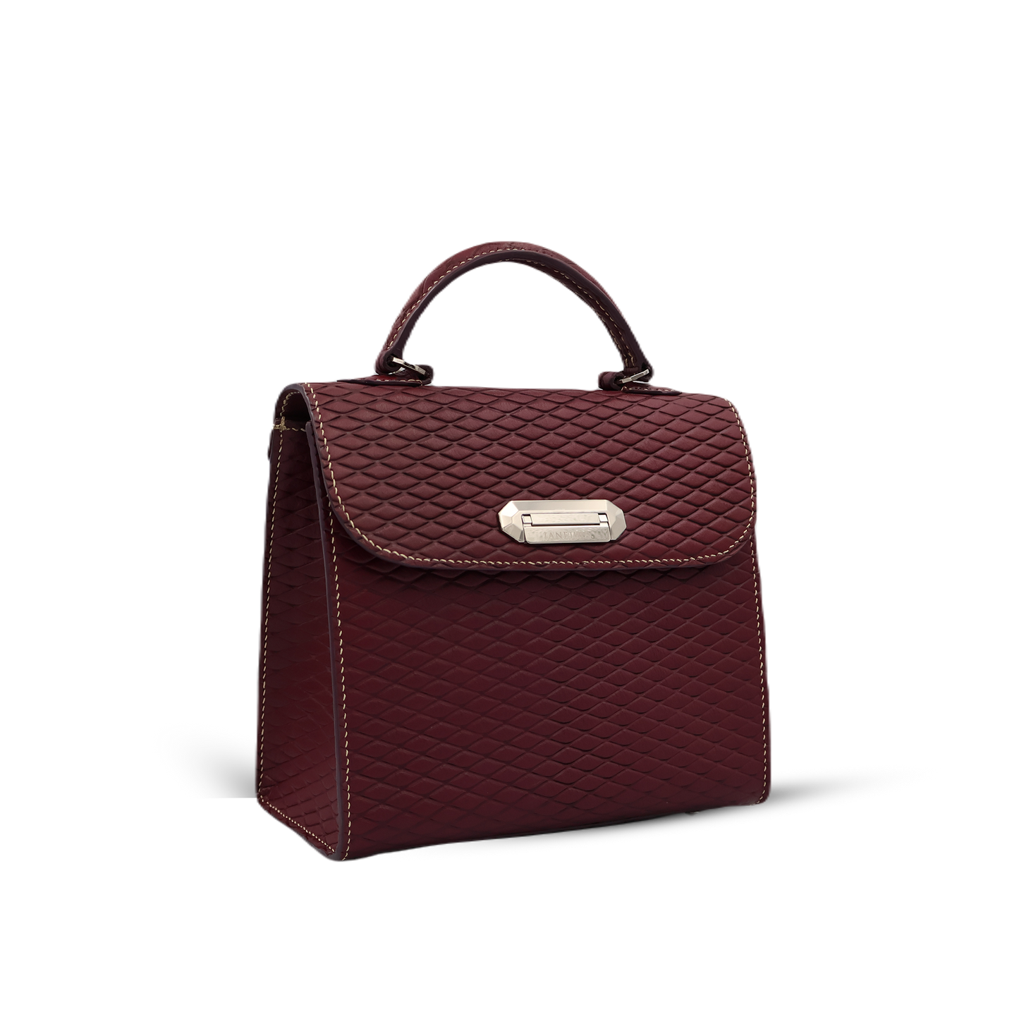 GRACE M COWHIDE DAIMOND SHAPE H PUEPLE