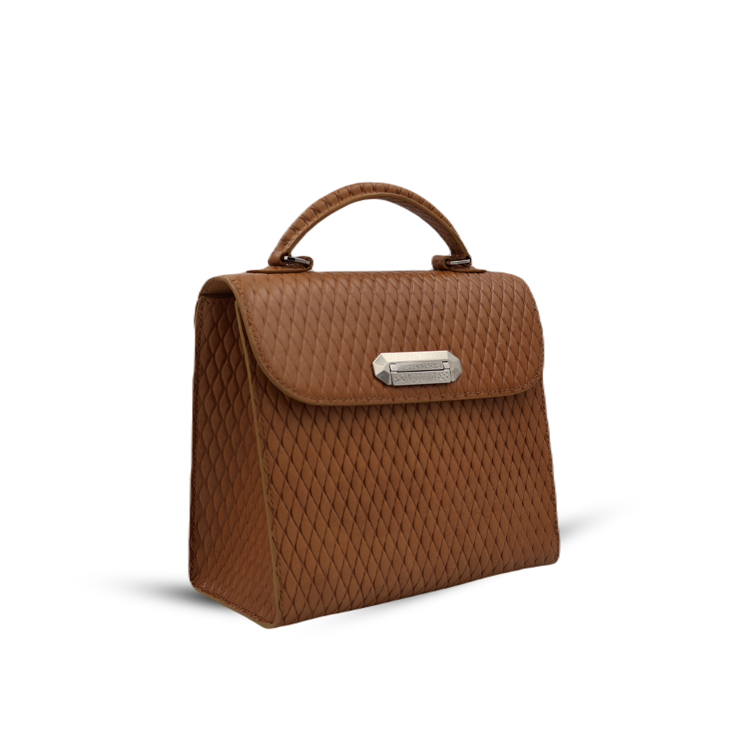 GRACE M COWHIDE DAIMOND SHAPE V BROWN