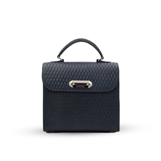 GRACE M COWHIDE DAIMOND SHAPE V NAVY