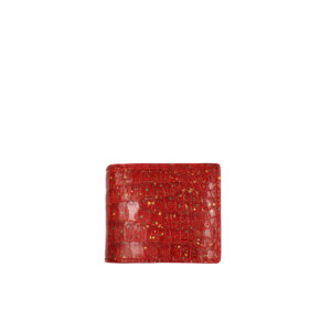 Bi Fold Wallet Red Splash