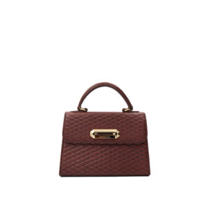 Poise Cowhide Daimond H Brown 18K Gold